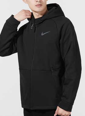 耐克连帽外套男装Nike正品2025秋冬新款加绒运动服跑步茄克DD2125