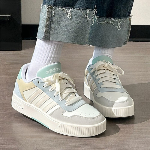 阿迪达斯板鞋女鞋新款正品低帮休闲复古D-PAD CLASSIC撞色小白鞋