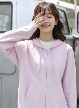 耐克女子连帽外套宽松运动服夹克