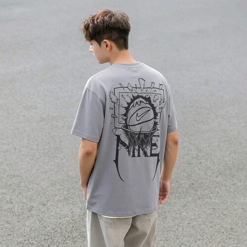 Nike耐克男装2026夏季款篮球宽松印花运动休闲透气短袖T恤HJ3432
