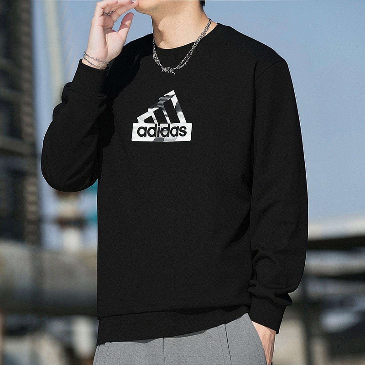 正品假一赔十卫衣男秋宽松运动服