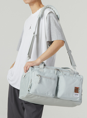 Nike耐克大容量健身包男女新款单肩包斜挎包训练提包运动包FJ4817