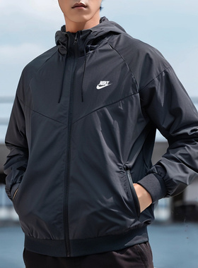 风行者外套男Nike耐克2025春季新款运动夹克休闲透气防风衣727325