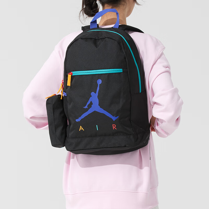 Jordan黑色双肩包男女包旅行包耐克包运动包大容量背包AJ正品书包