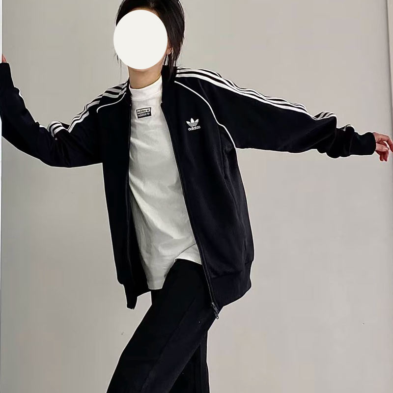 假一赔十阿迪达斯三叶草外套男
