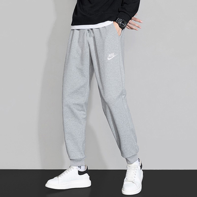 耐克运动透气灰色休闲长裤