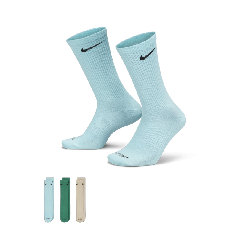 Nike耐克运动袜2023新款男女袜中筒撞色logo训练袜糖果色袜SX6891