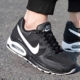 AIR 男士 MAX NIKE 耐克男鞋 气垫回弹跑步鞋 黑色网面透气运动鞋