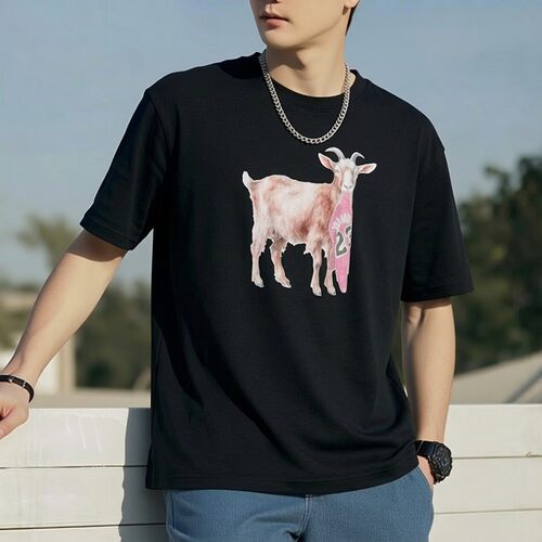 Jordan乔丹纯棉短袖山羊GOAT篮球T恤男士AJ运动上衣新款训练半袖