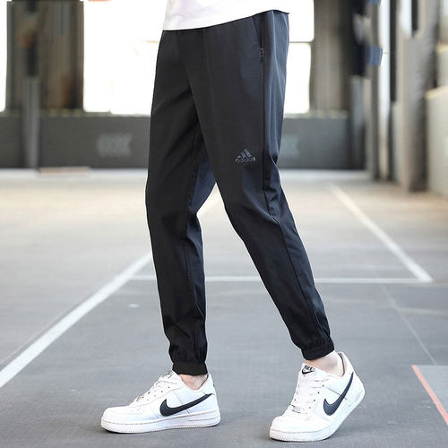 Adidas梭织长裤薄款速干透气