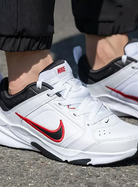 NIKE耐克男鞋运动鞋舒适红勾复古老爹鞋轻便缓震皮面休闲鞋跑步鞋