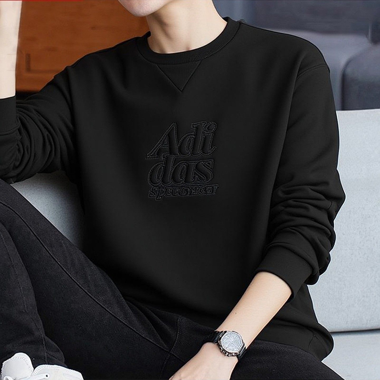 阿迪达斯卫衣男春季新款复古纯棉运动服男士休闲打底衫长袖套头衫