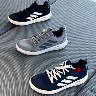 阿迪达斯涉水鞋男鞋2026夏季新款蓝色户外休闲透气运动男士溯溪鞋