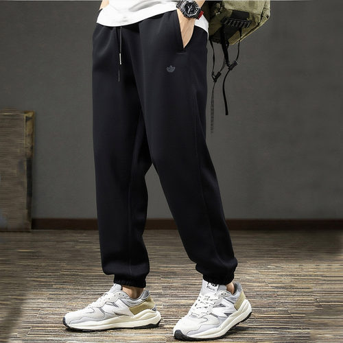 正品假一赔十三叶草裤子男束脚裤