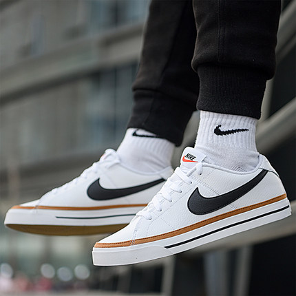 Nike耐克男鞋2022夏季新款休闲运动轻便低帮皮面小白鞋板鞋CU4150