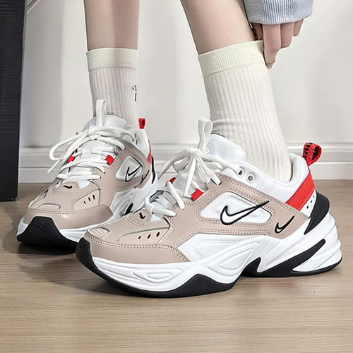 Nike耐克女鞋新款缓震厚底复古休闲粉色女老爹鞋M2K运动鞋AO3108