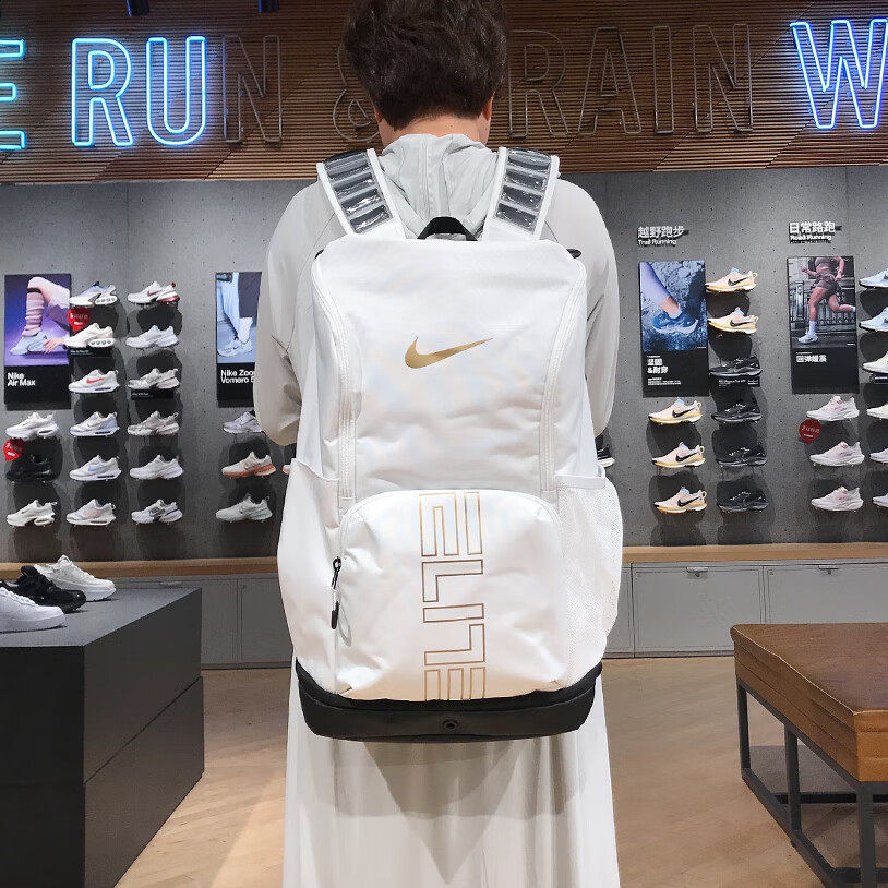 大容量篮球背包Nike耐克正品气垫运动包男女双肩包精英训练包书包
