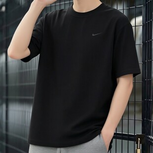 Nike耐克针织速干短袖夏季新款男士上衣跑步运动T恤休闲装DV9832