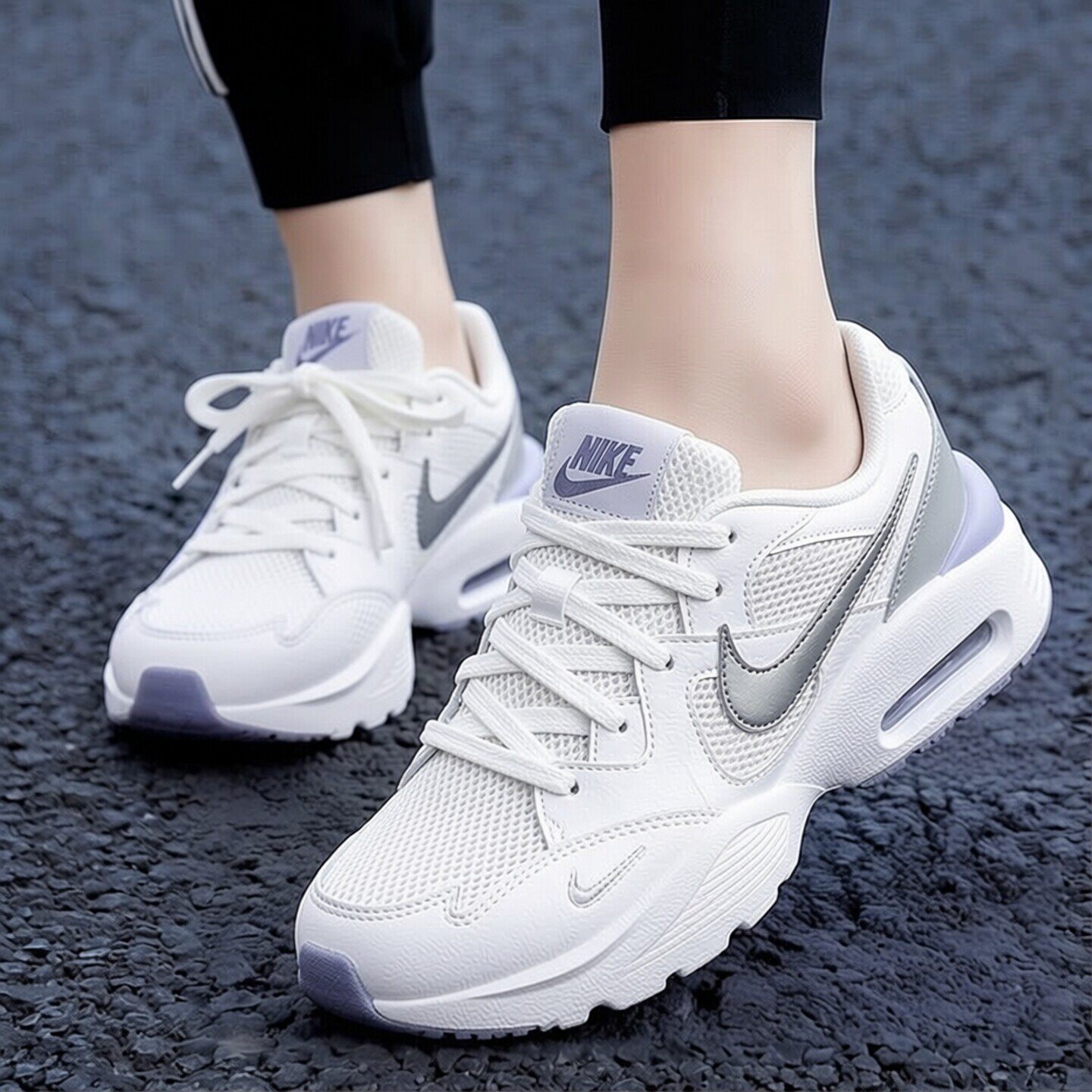 Nike耐克鞋子夏季新款运动鞋女子跑步鞋厚底气垫休闲鞋网鞋CJ1671