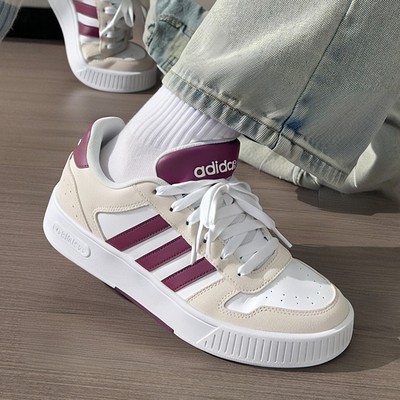 阿迪达斯板鞋女新款低帮复古休闲鞋D-PAD CLASSIC粉色女鞋JR8324
