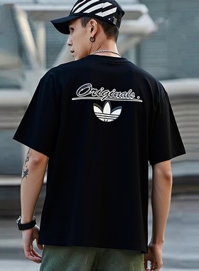 正品假一赔十三叶草短袖男夏棉T
