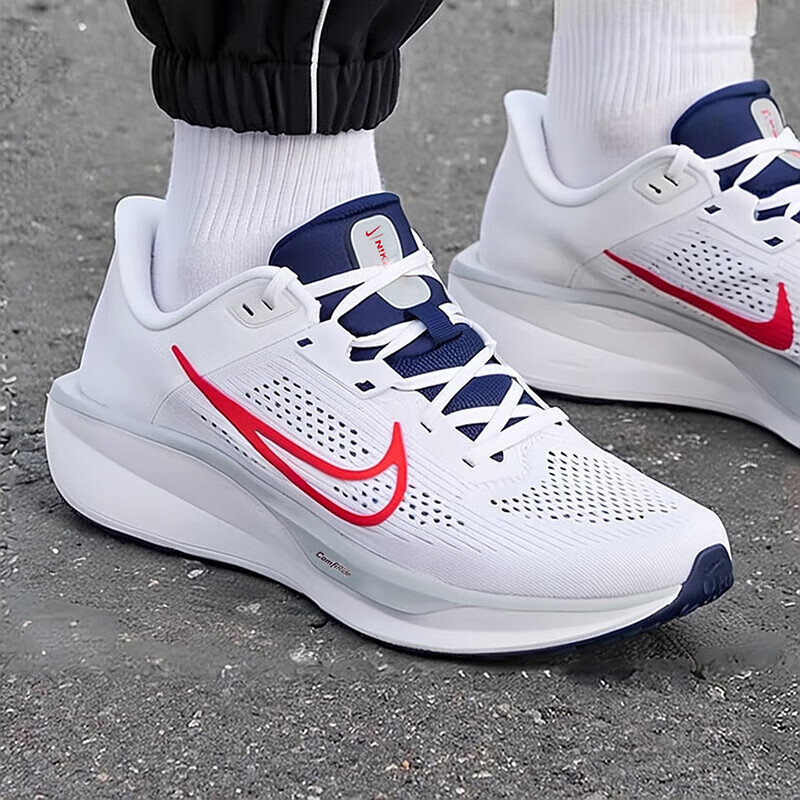 Nike耐克男鞋跑步鞋2025新款正品跑鞋QUEST 6白跑步运动鞋FD6033