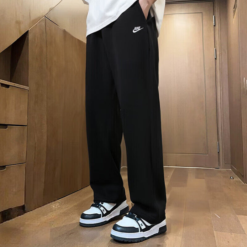 Nike耐克裤子跑步长裤正品男裤透气棉小脚裤运动裤卫裤黑裤休闲裤