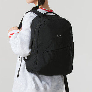 耐克学生书包黑色电脑包大容量2026新款收纳运动双肩背包HF7007