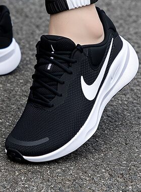 Nike耐克鞋子Revolution 7男鞋新款跑步鞋厚底运动鞋透气健身网鞋
