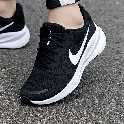 Nike耐克鞋子Revolution 7男鞋新款跑步鞋厚底运动鞋透气健身网鞋