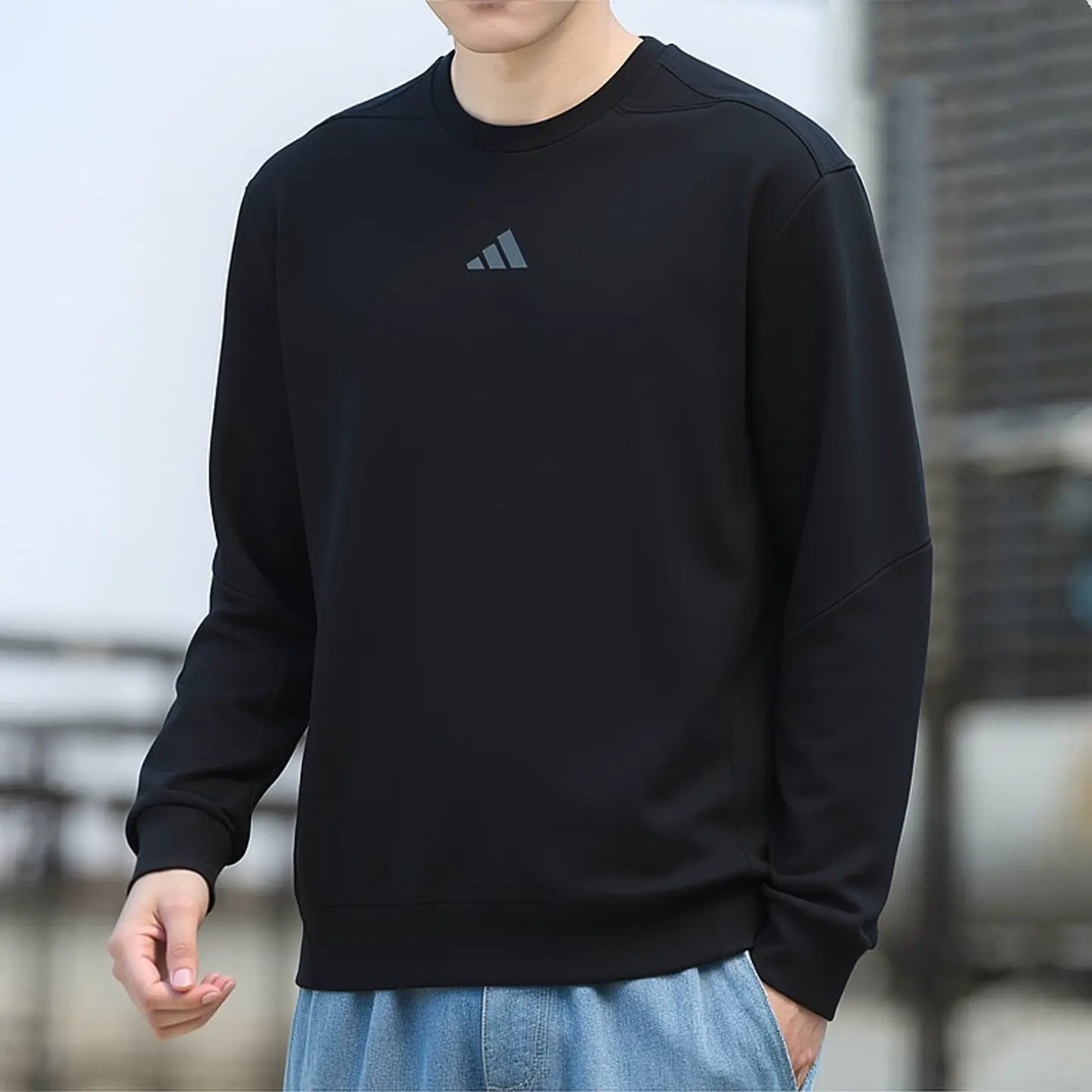 Adidas阿迪达斯卫衣新款春秋冬运动服透气套头长袖t恤打底衫上衣