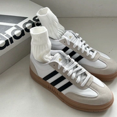 春季 德训情侣小白鞋 新款 阿迪达斯男女鞋 低帮耐磨休闲鞋 韩版 男板鞋