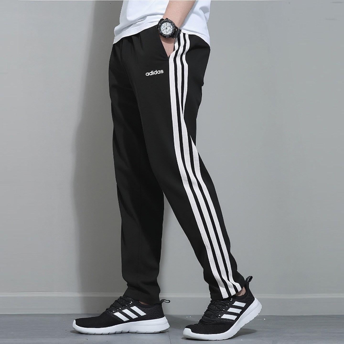 Adidas阿迪达斯裤子男正品卫裤秋季新款直筒裤三条纹运动裤GK8995,运动服/休闲服装,运动长裤,淘宝优惠券,粉丝福利购,淘宝优惠卷