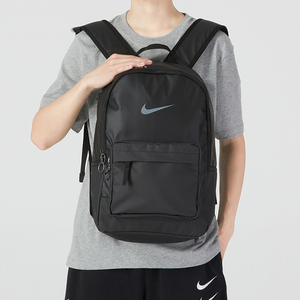 Nike耐克双肩包女2023新款电脑包书包运动包旅游黑色背包男DN3592