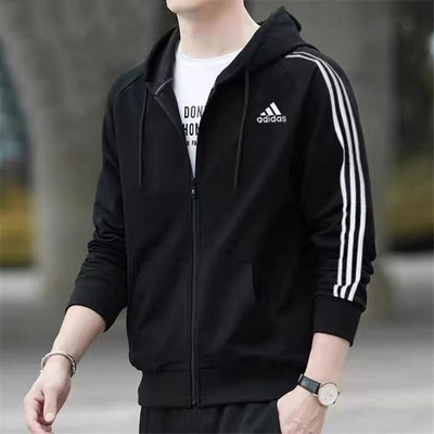 adidas休闲上衣连帽夹克