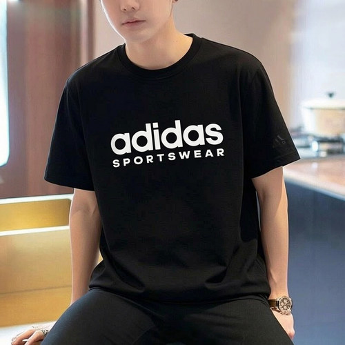 阿迪达斯短袖男t恤夏季新款纯棉宽松复古运动服大码宽松运动半袖