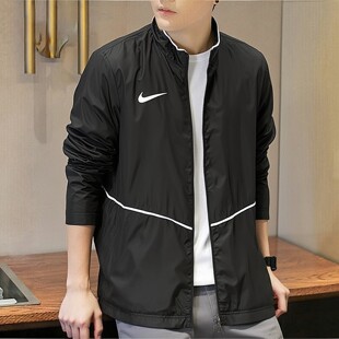 耐克外套Nike正品男2026新款黑色开衫立领运动长袖卫衣夹克IR8430