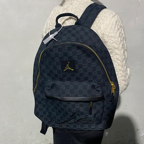 大容量aj运动双肩背包老花