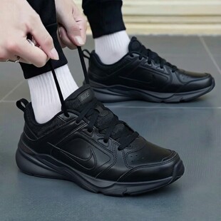 Nike耐克鞋子黑武士运动鞋新款皮面老爹鞋潮流男子休闲鞋轻便跑鞋