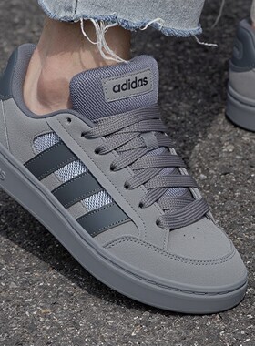 阿迪达斯男鞋春季新款灰色网球滑板GC ALPHA SK8面包鞋休闲板鞋