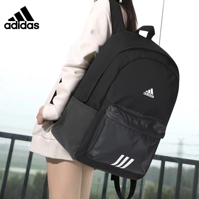 正品adidas阿迪达斯双肩包大容量男士背包女高中学生书包初中男