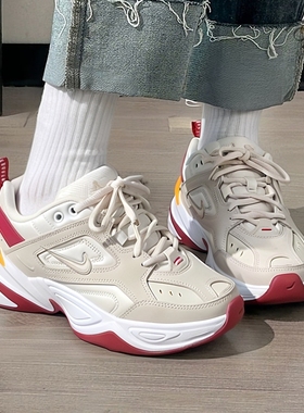 Nike耐克M2K鞋子冬季新款女鞋厚底运动鞋轻便老爹鞋跑步鞋AO3108