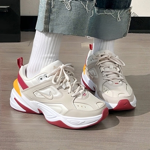 Nike耐克M2K鞋子冬季新款女鞋厚底运动鞋轻便老爹鞋跑步鞋AO3108