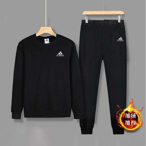Adidas加绒套装卫衣长裤
