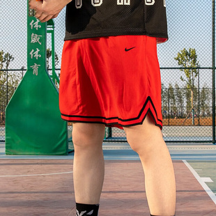 子篮球冰丝裤 休闲裤 时尚 耐克本命年红色短裤 速干透气五分裤 运动裤