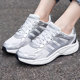 女春季 新款 透气网面运动鞋 阿迪达斯老爹鞋 复古网球轻便银色休闲鞋