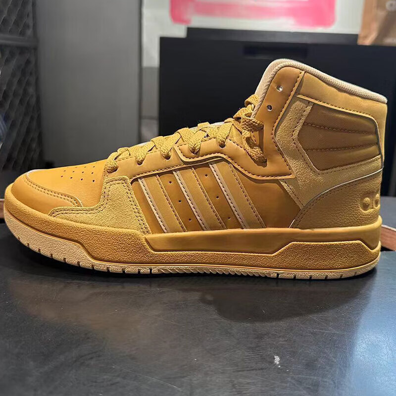 阿迪达斯休闲鞋男鞋女鞋秋季新款中高帮休闲鞋时尚轻便防滑运动鞋