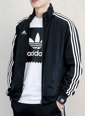 外套男春新款adidas阿迪达斯薄款夹克运动上衣茄克棒球服H46099