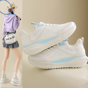 青少年运动鞋女跑步减震轻便初中学生中考体育考试专用鞋初三体考