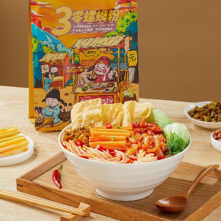 柳元记螺三零螺蛳粉666g*3袋